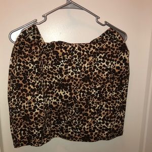 Cheetah print skirt